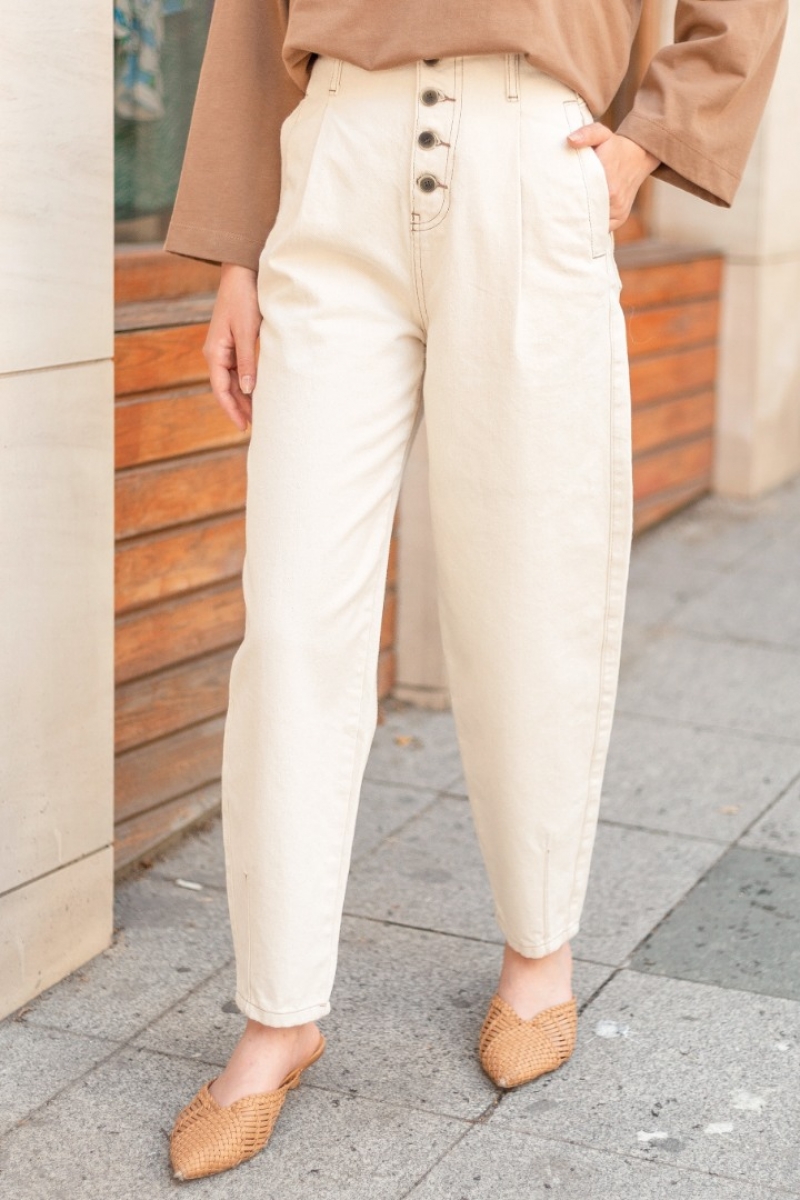 Esta Krem Kot Pantolon