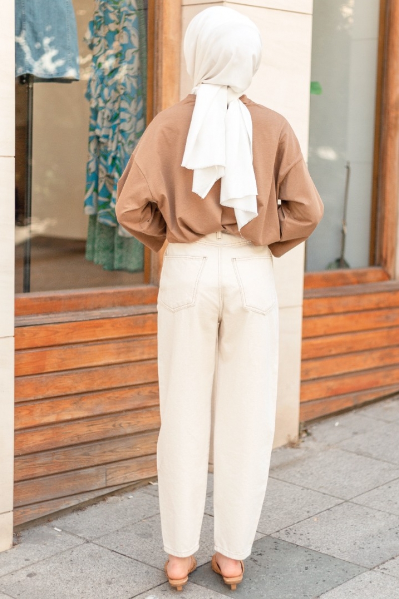 Esta Krem Kot Pantolon