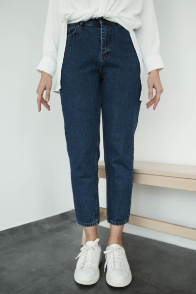 Evola Lacivert Kot Pantolon