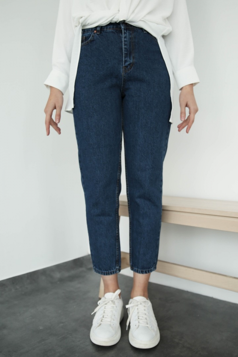 Evola Lacivert Kot Pantolon