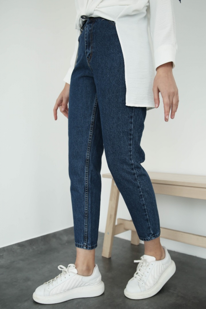 Evola Lacivert Kot Pantolon