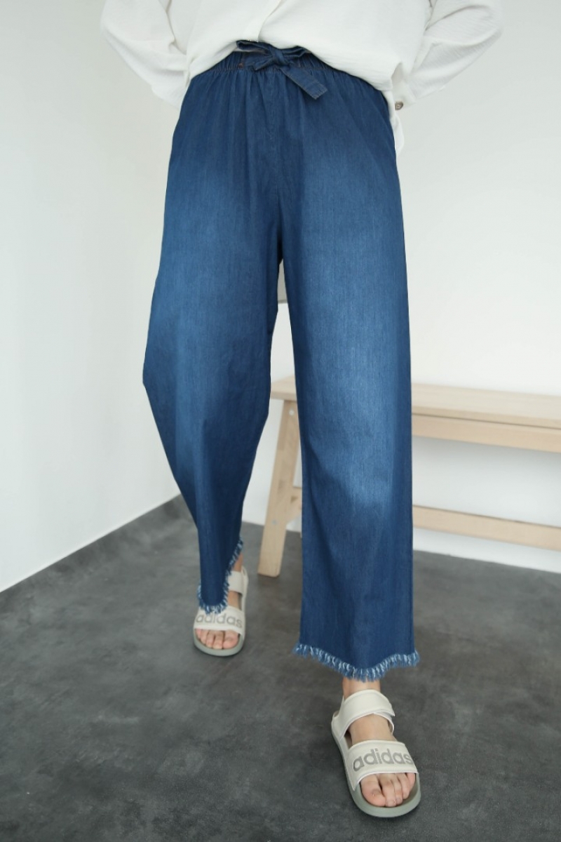 Evria Lacivert Kot Pantolon