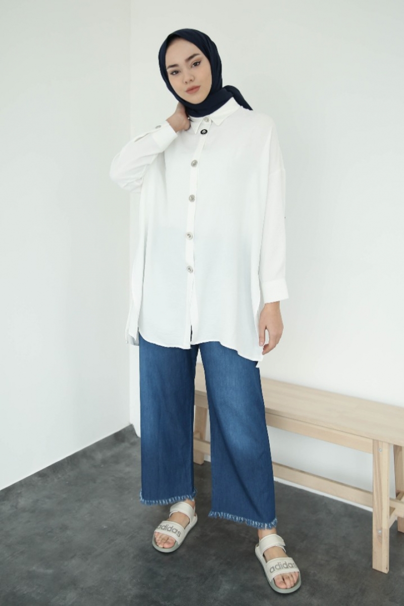 Evria Lacivert Kot Pantolon