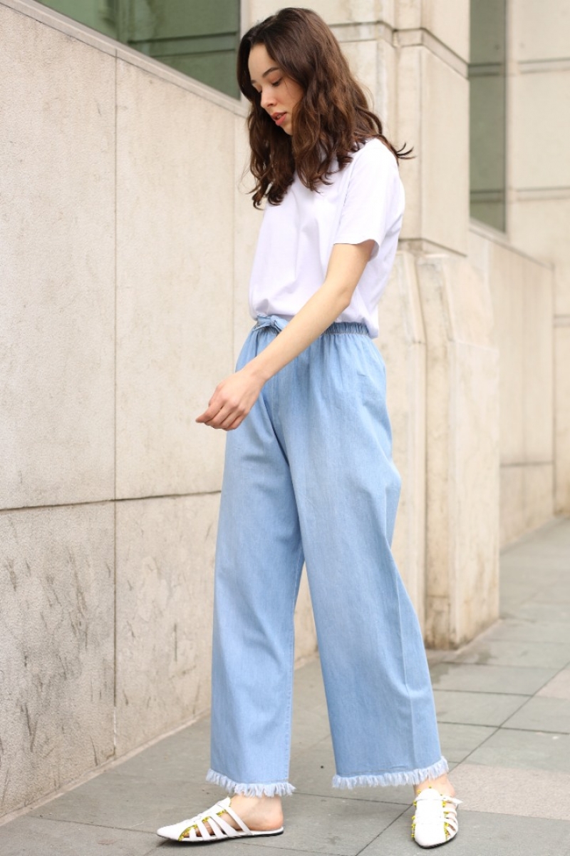 Evria Mavi Kot Pantolon