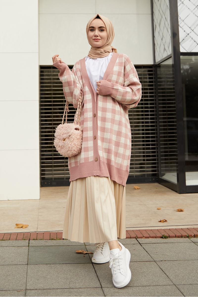 Excel Pudra Triko Hırka