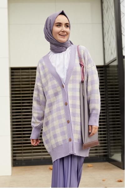 Excel Lila Triko Hırka