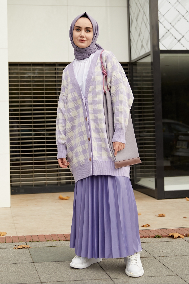 Excel Lila Triko Hırka