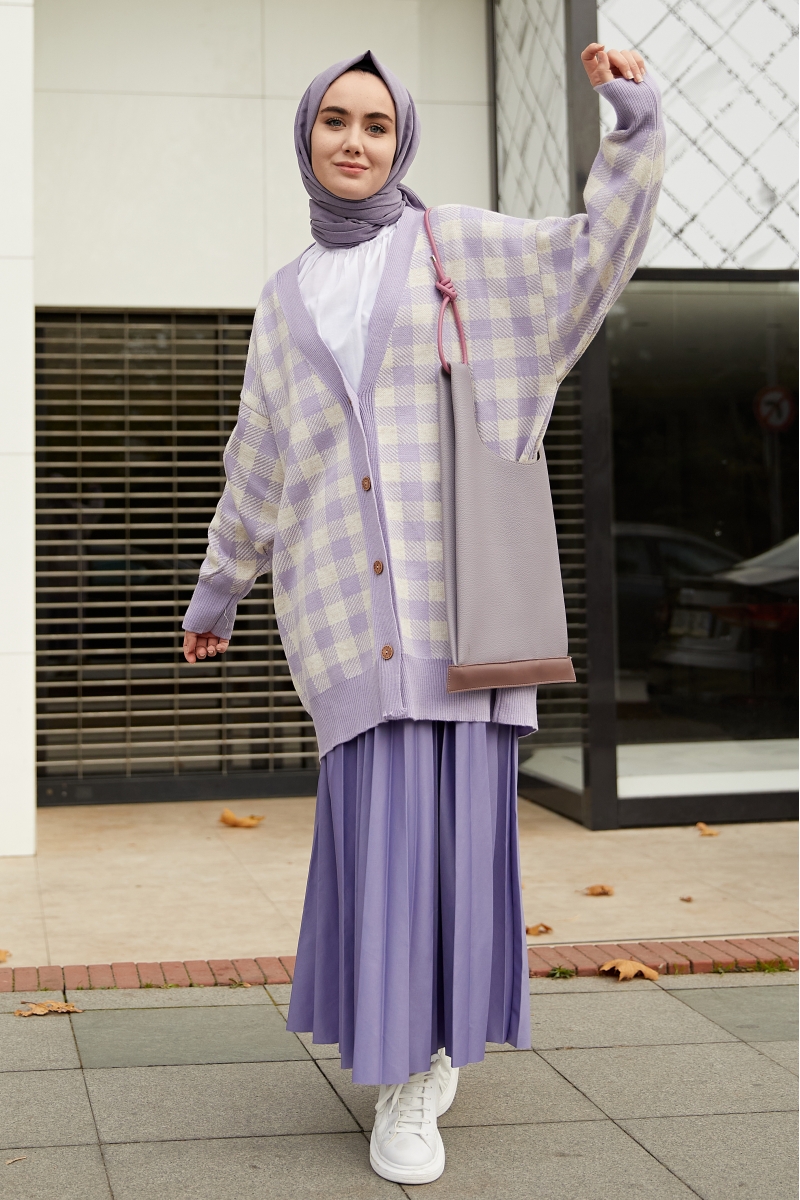 Excel Lila Triko Hırka