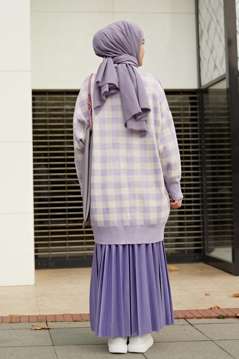 Excel Lila Triko Hırka