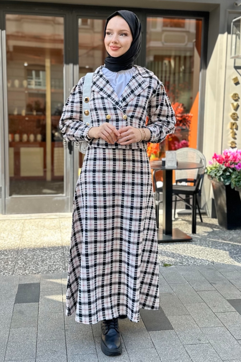 Ezel Ekru Ceketli Takım