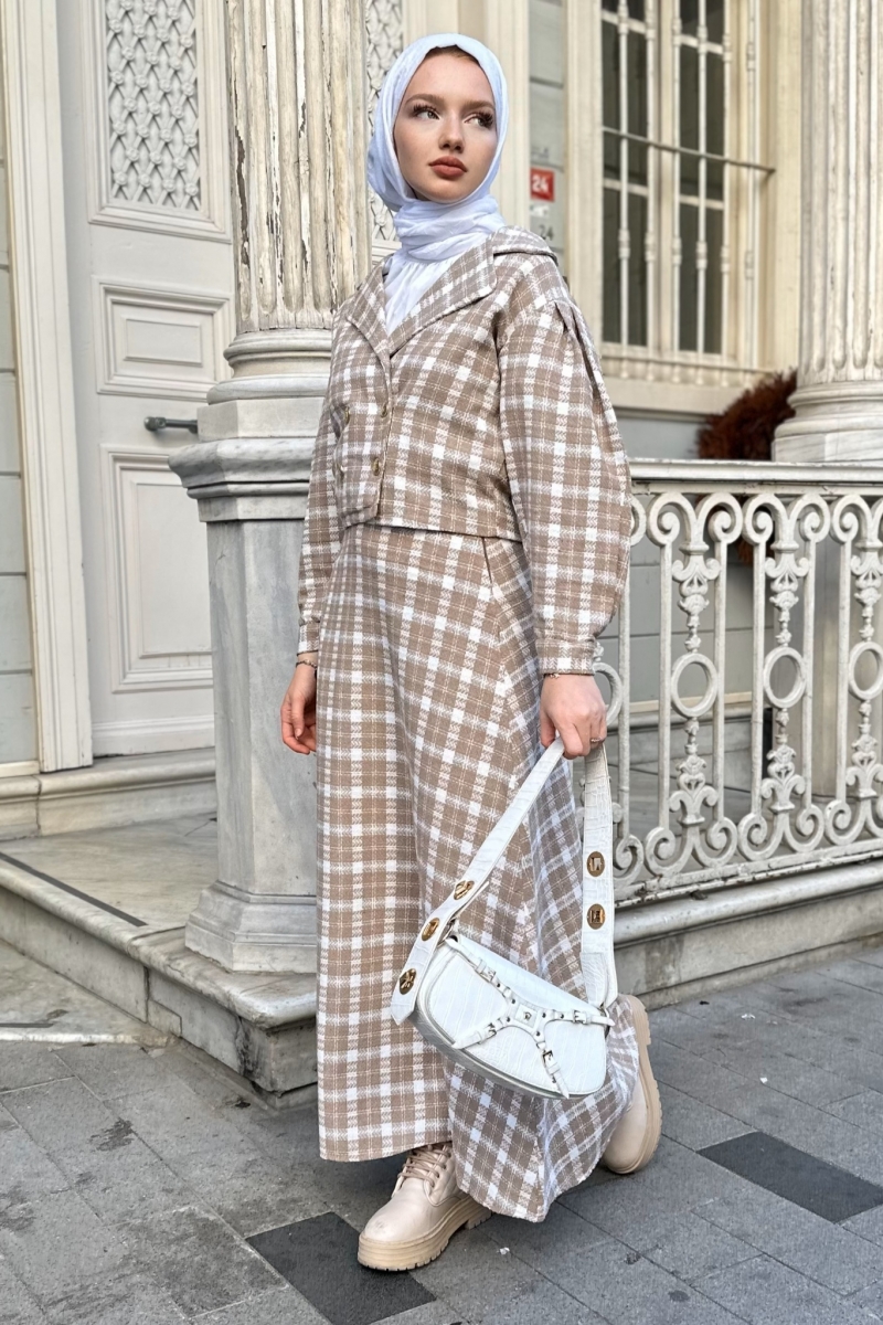 Ezel Camel Ceketli Takım