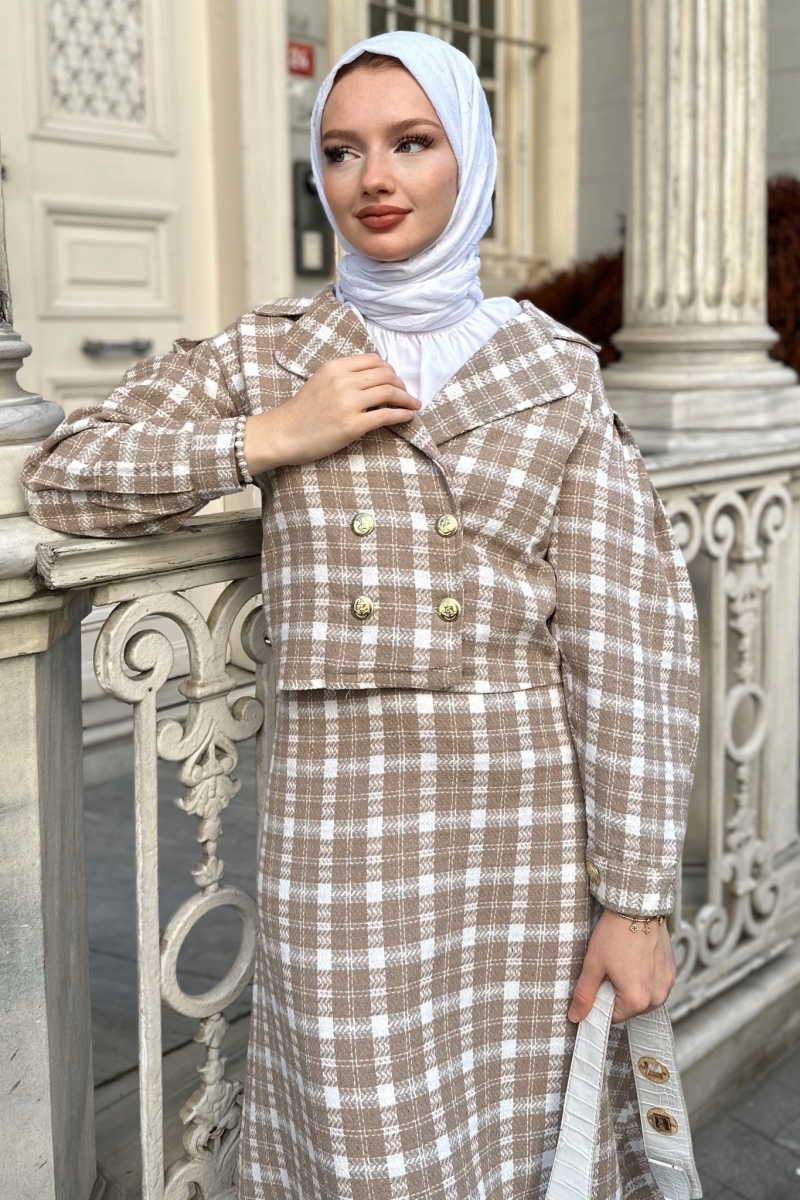 Ezel Camel Ceketli Takım