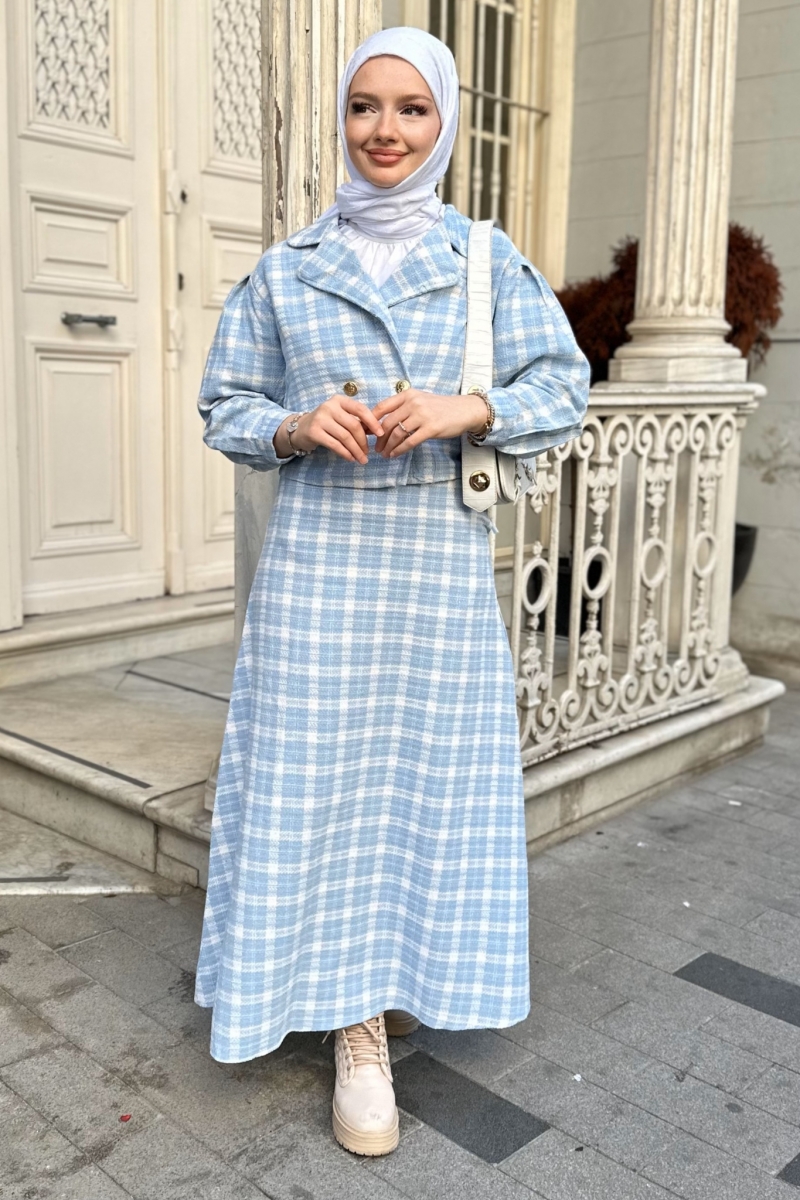 Ezel Mavi Ceketli Takım