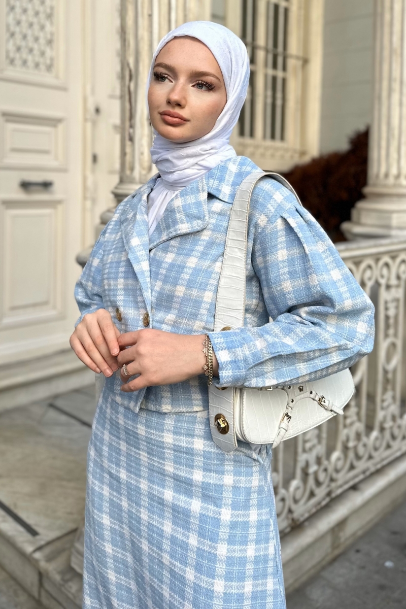 Ezel Mavi Ceketli Takım
