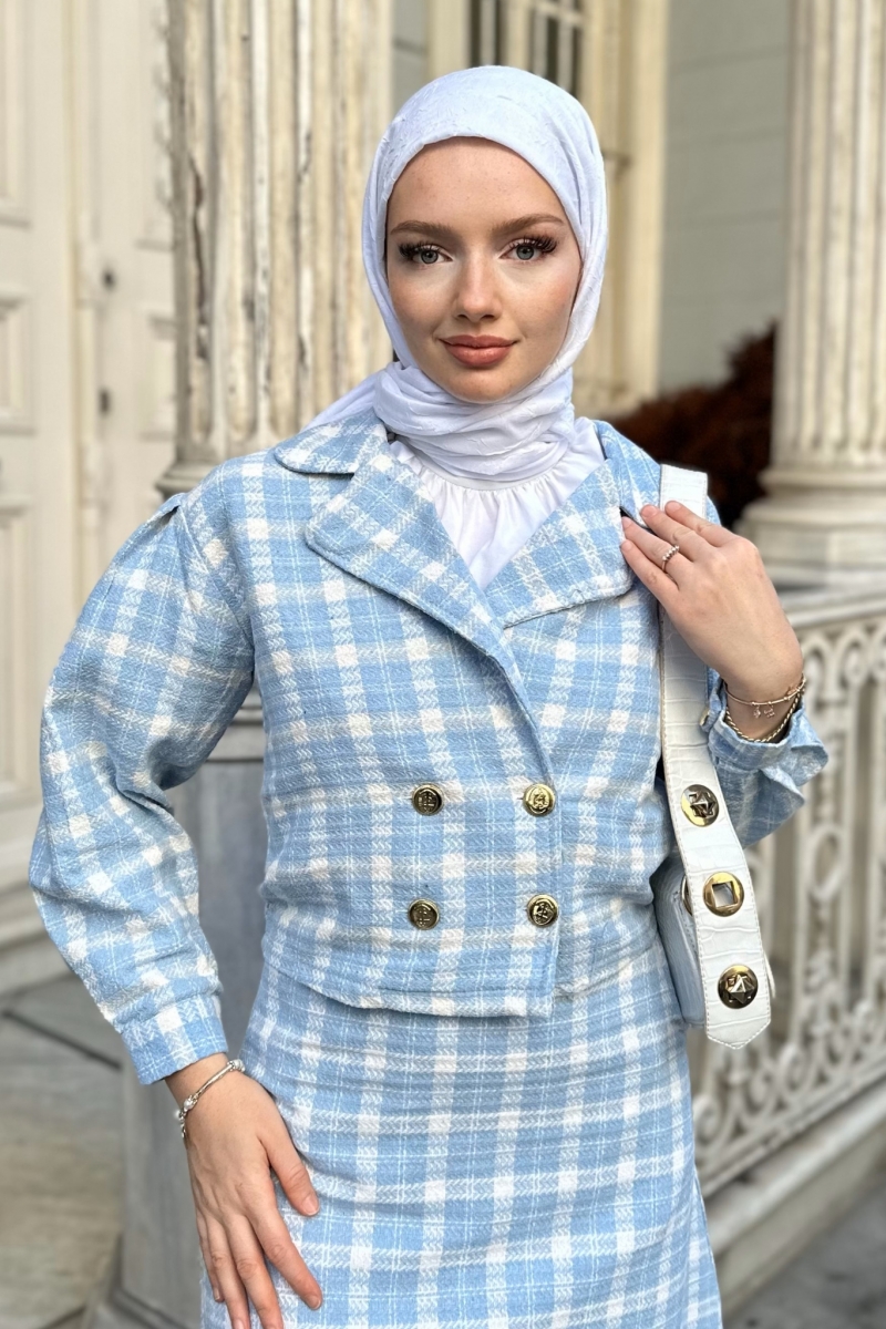 Ezel Mavi Ceketli Takım