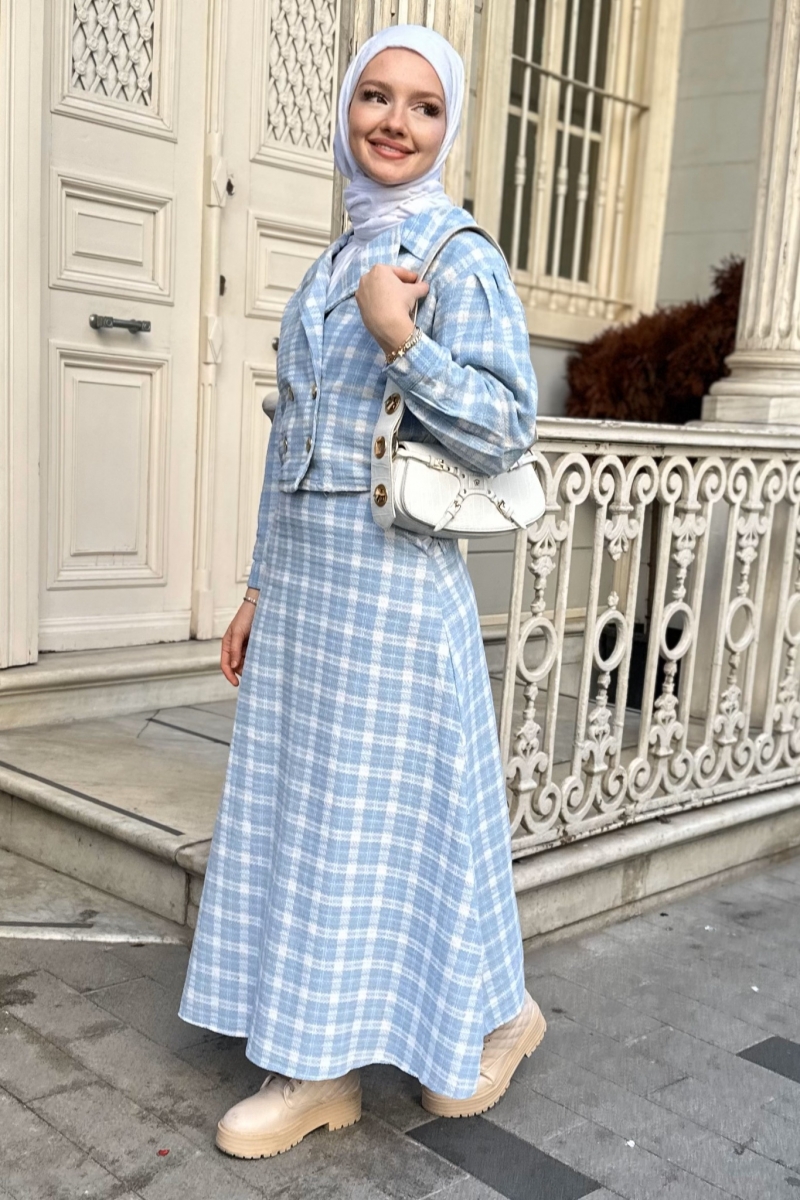 Ezel Mavi Ceketli Takım