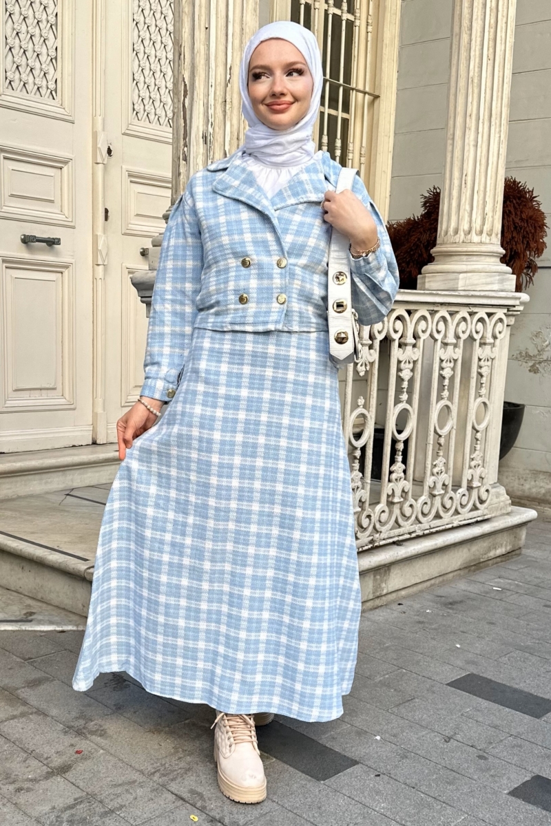 Ezel Mavi Ceketli Takım