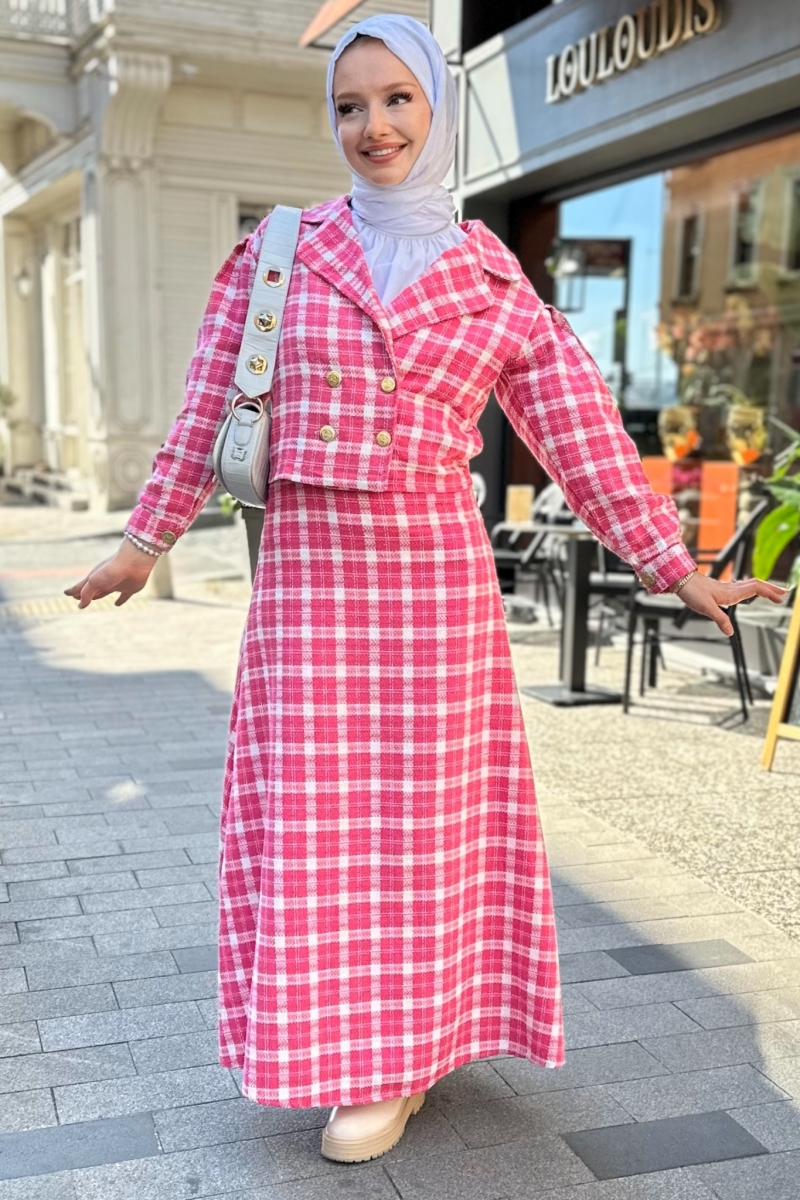 Ezel Pembe Ceketli Takım