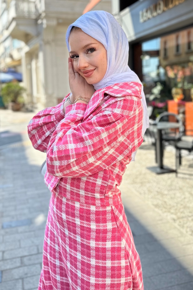 Ezel Pembe Ceketli Takım