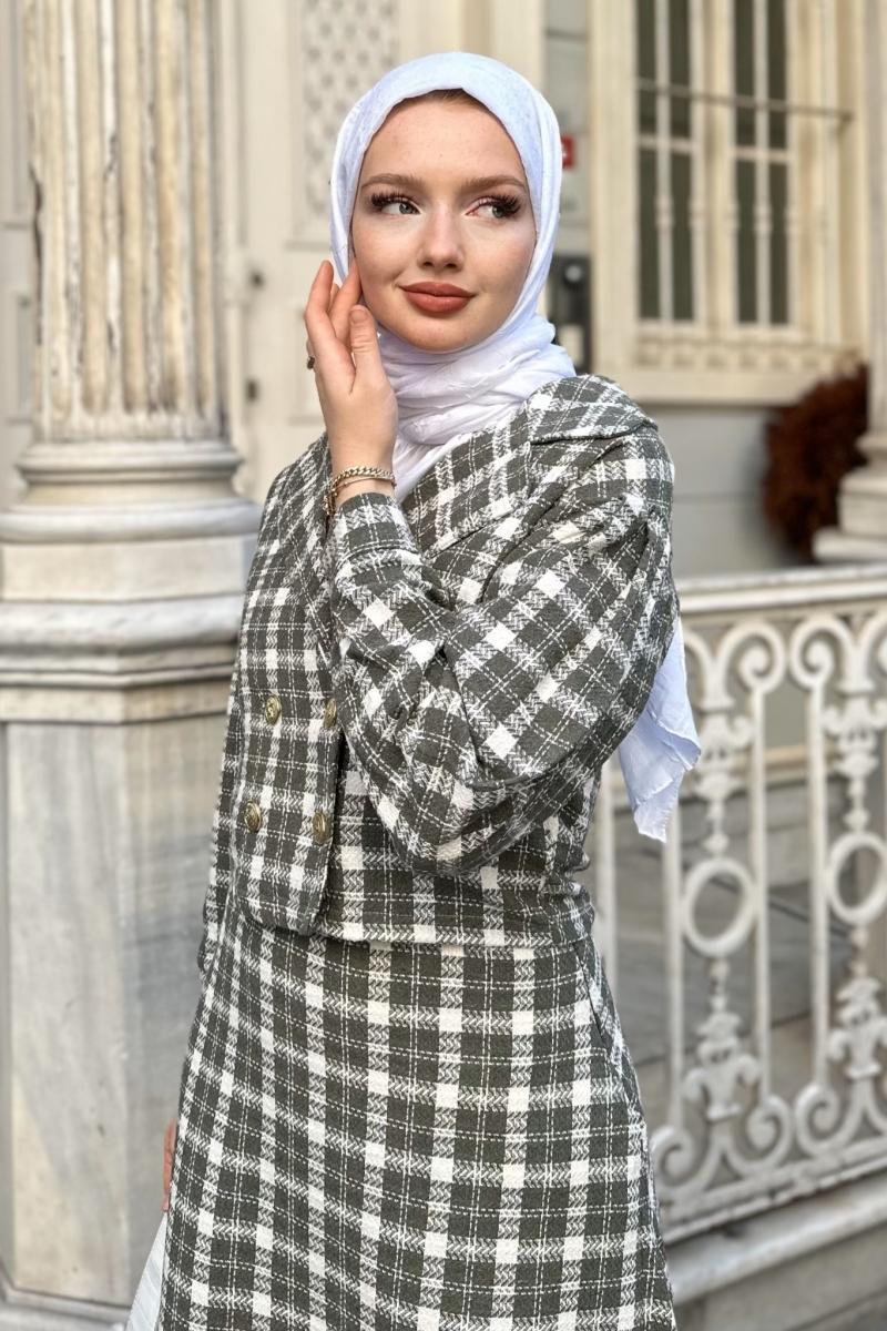 Ezel Haki Ceketli Takım