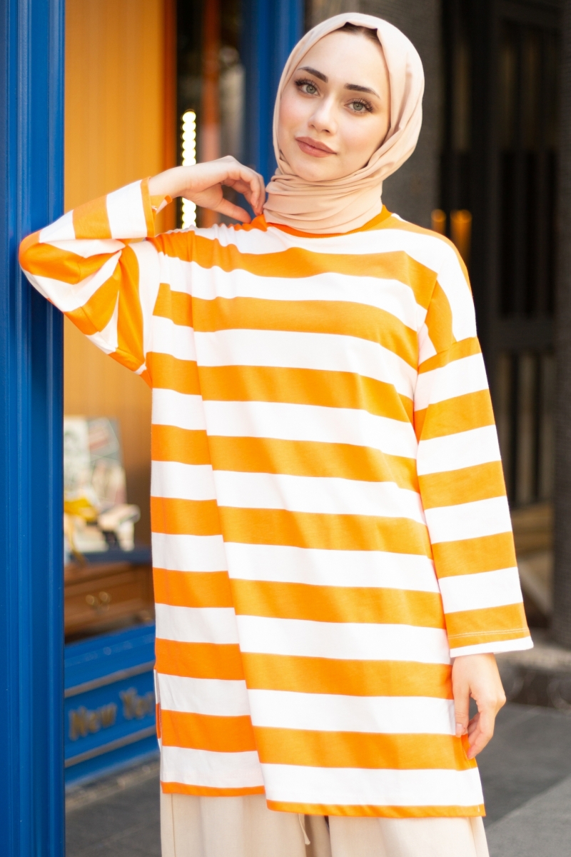 Fimela Turuncu Tunik