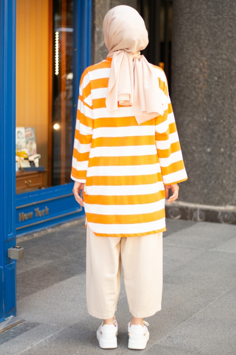 Fimela Turuncu Tunik