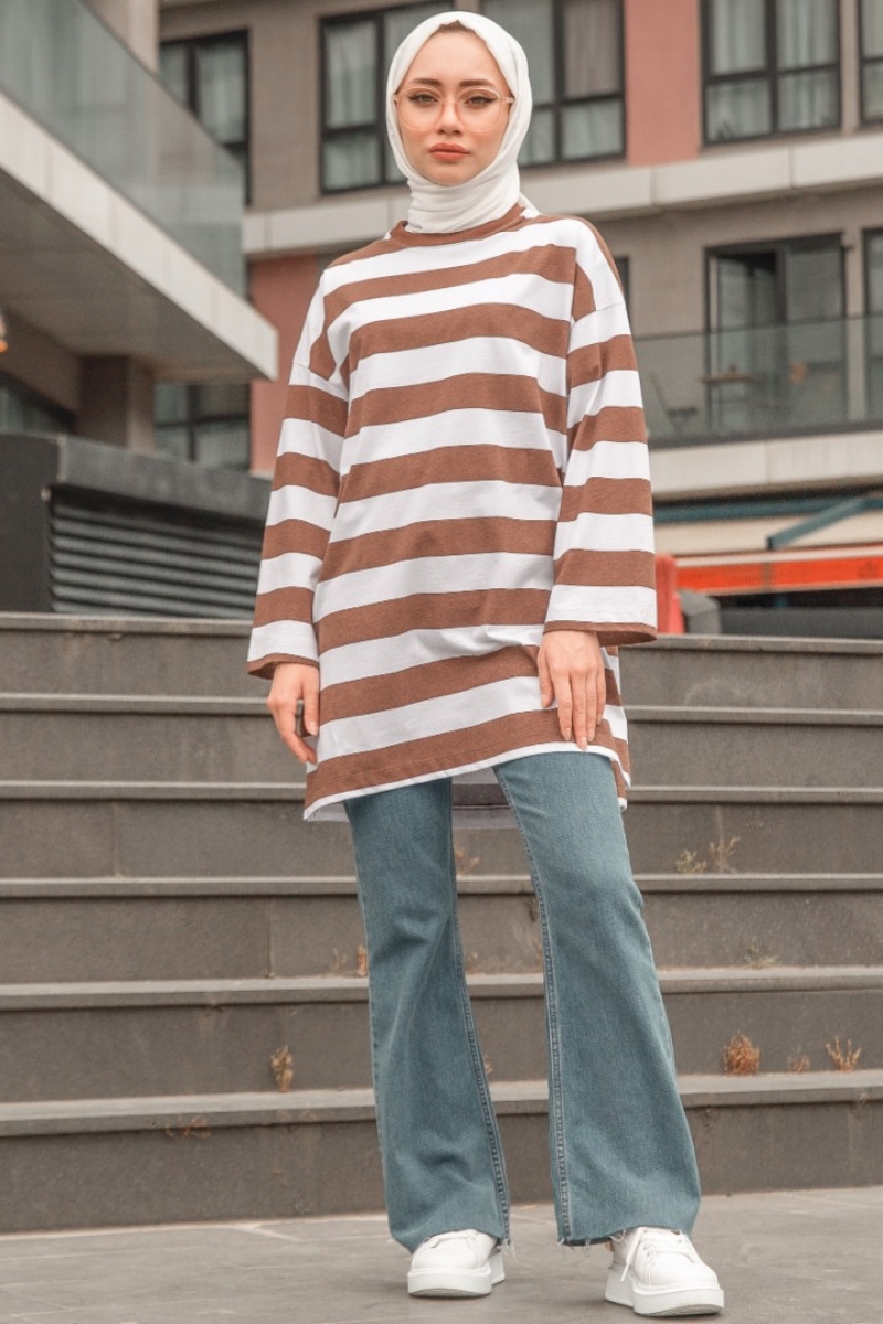 Fimela Kahverengi Tunik