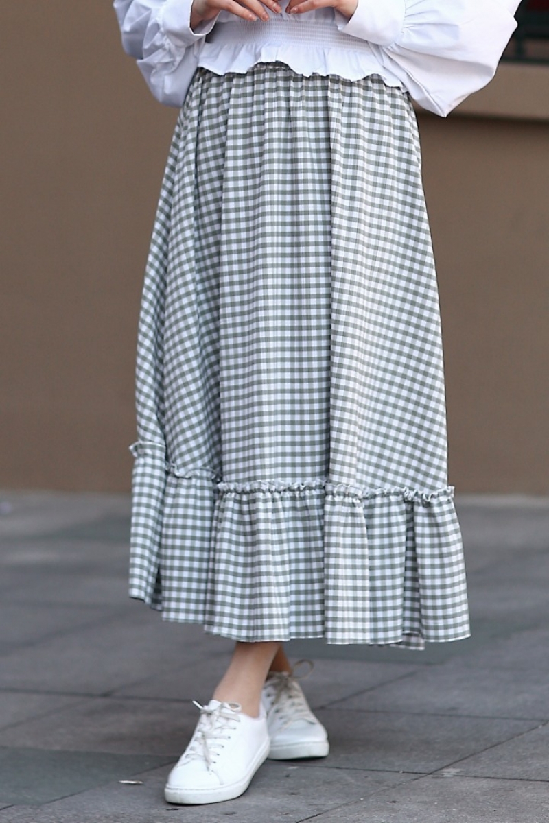 Fine Mint Yeşili Etek