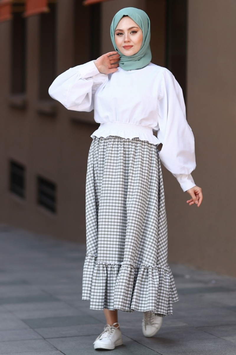 Fine Mint Yeşili Etek