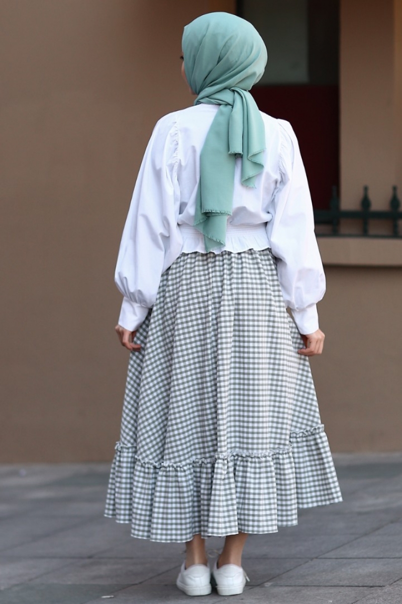 Fine Mint Yeşili Etek