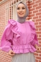 Fiyos Lila Gömlek
