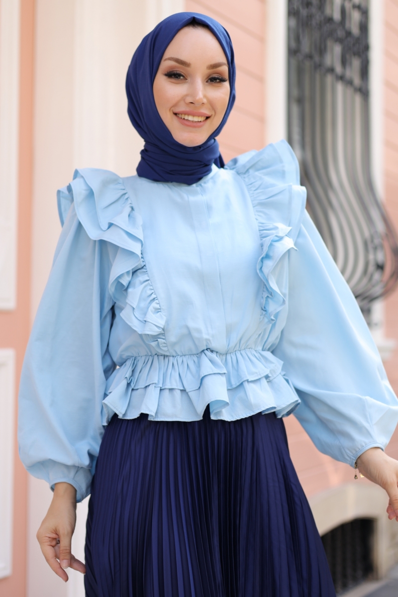 Fiyos Turkuaz Gömlek