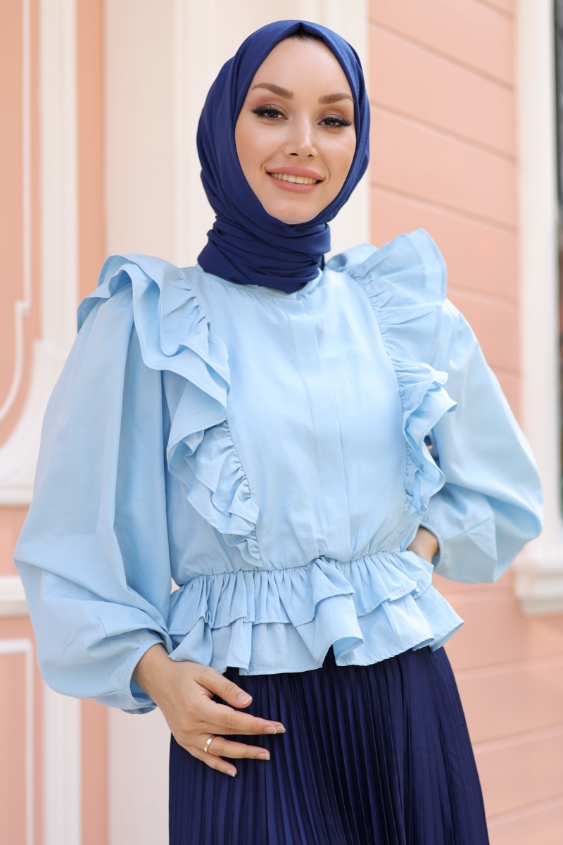 Fiyos Turkuaz Gömlek