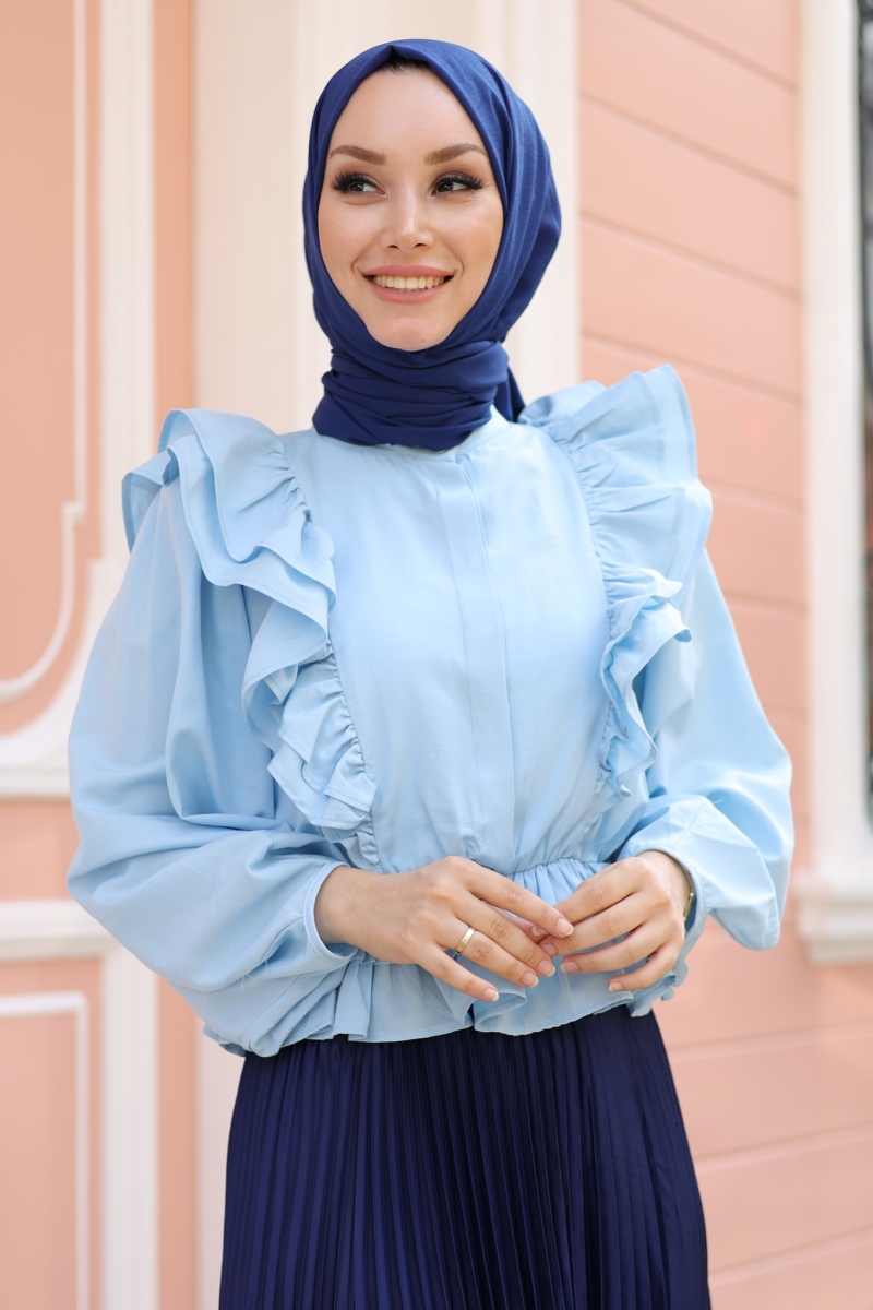 Fiyos Turkuaz Gömlek