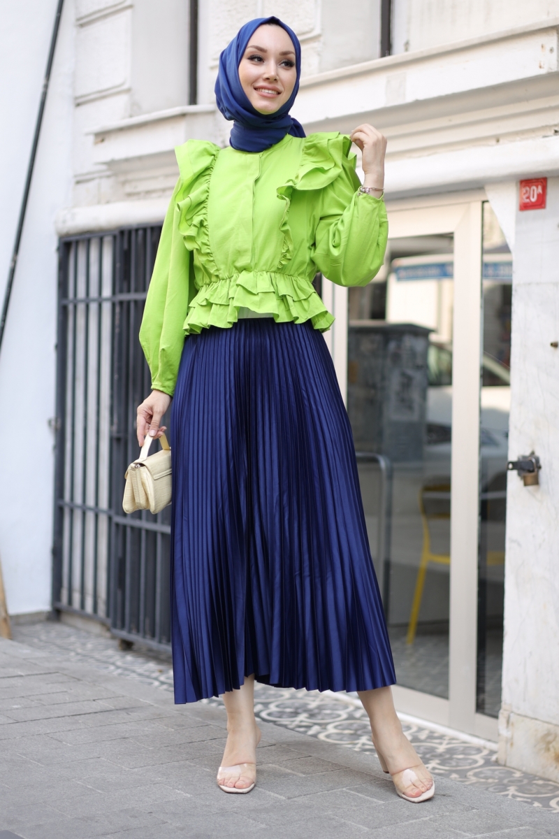 Fiyos Açık Yeşil Gömlek