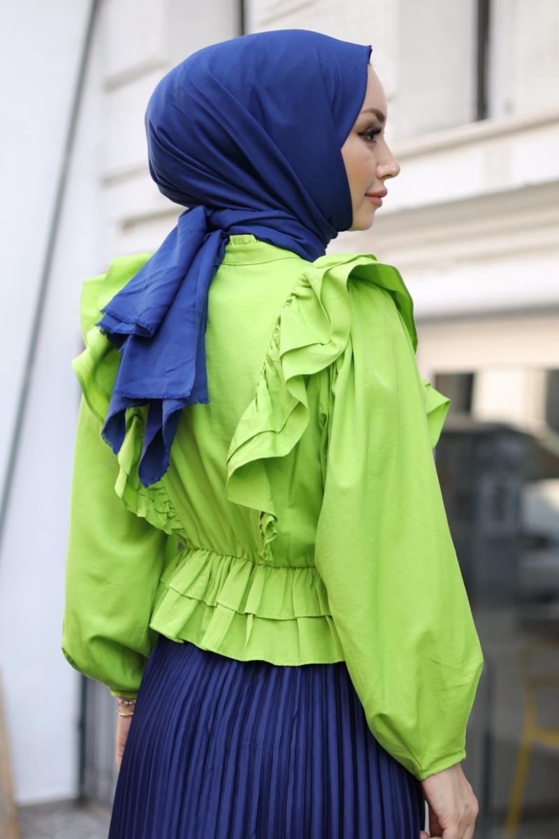 Fiyos Açık Yeşil Gömlek