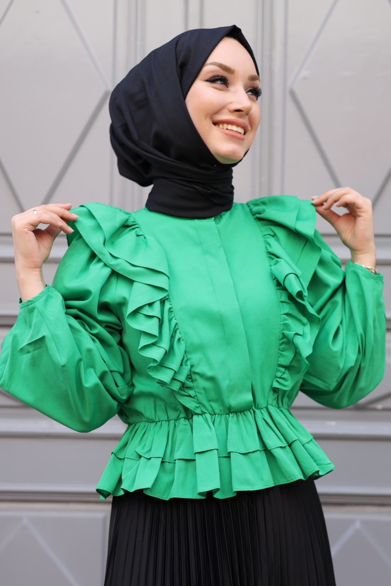 Fiyos Yeşil Gömlek