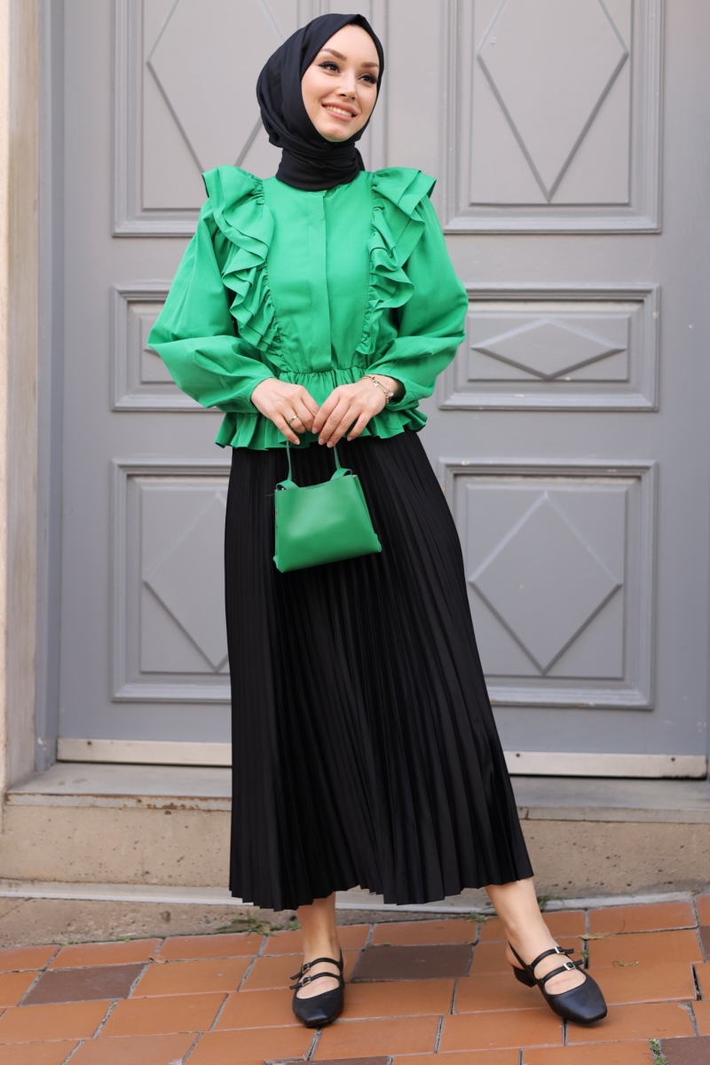 Fiyos Yeşil Gömlek