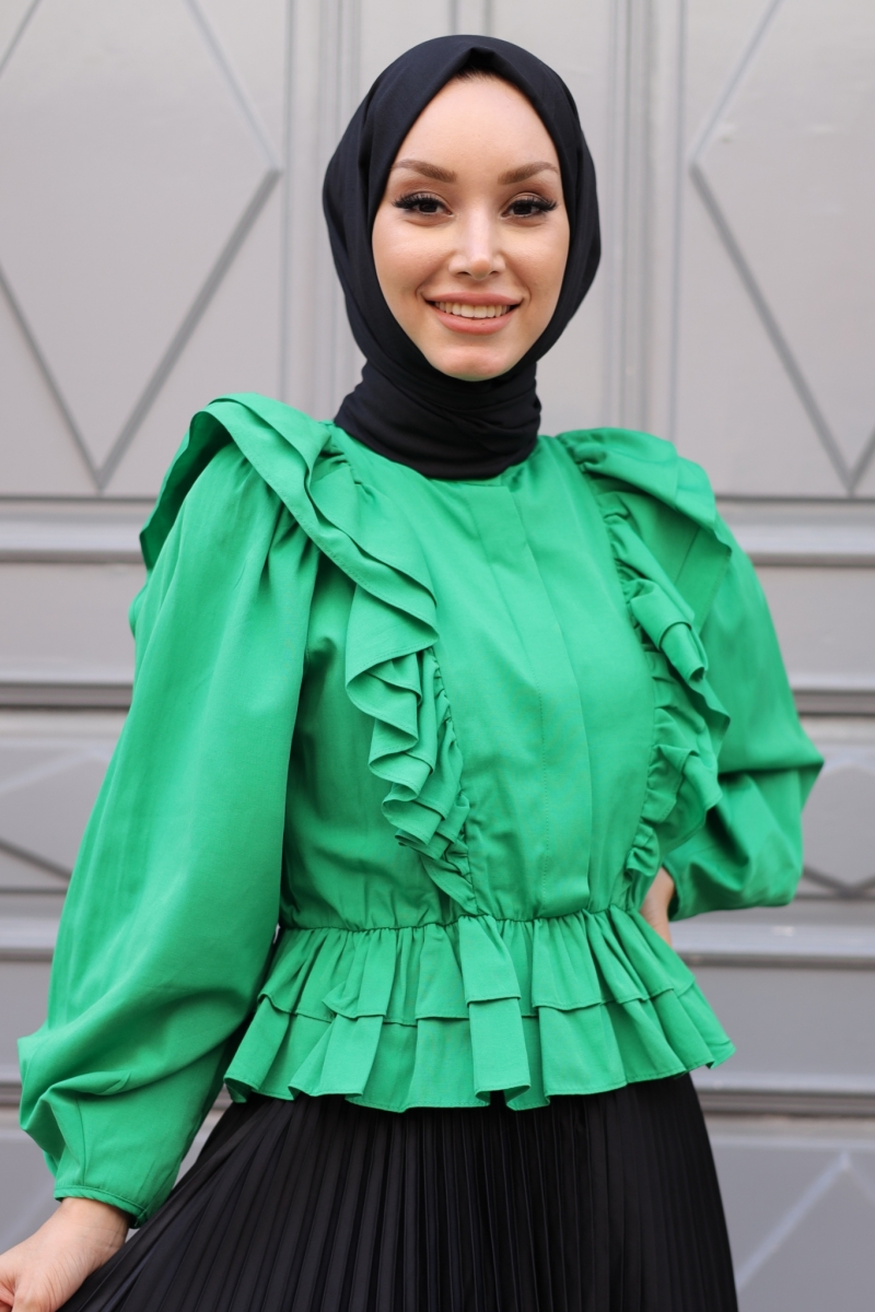 Fiyos Yeşil Gömlek