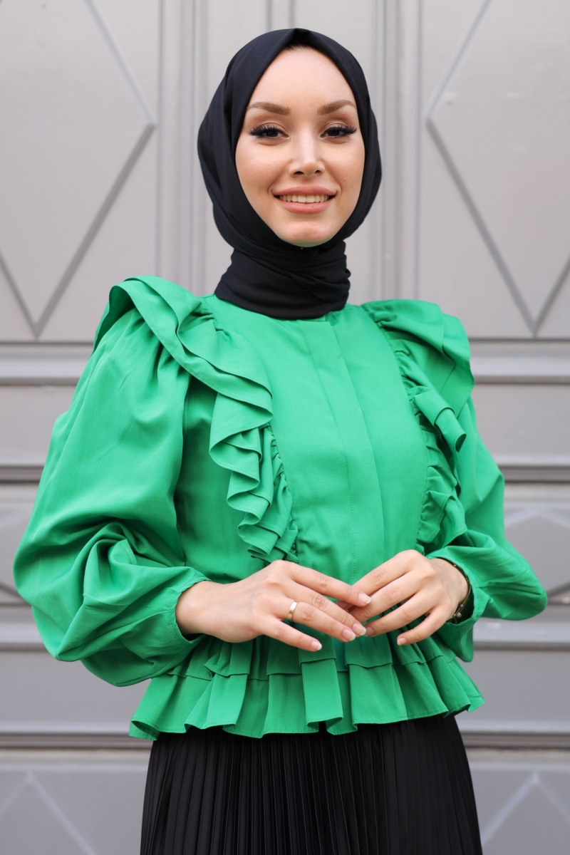 Fiyos Yeşil Gömlek