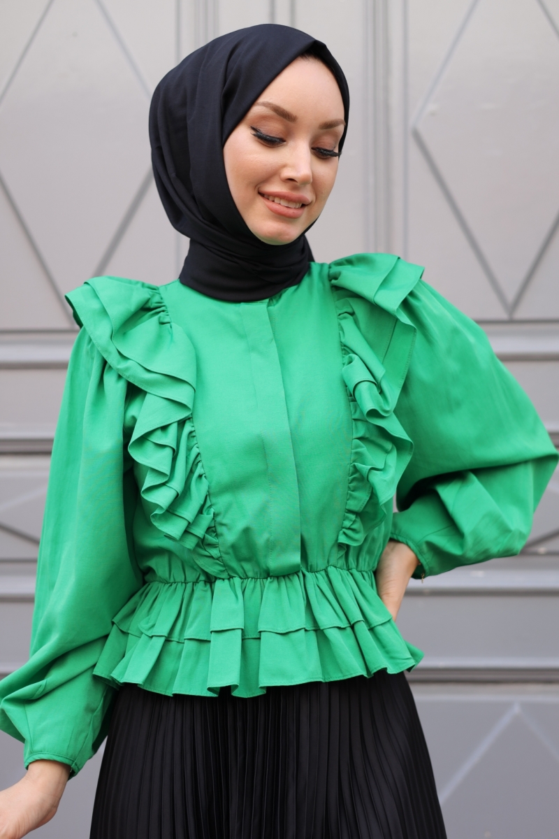 Fiyos Yeşil Gömlek