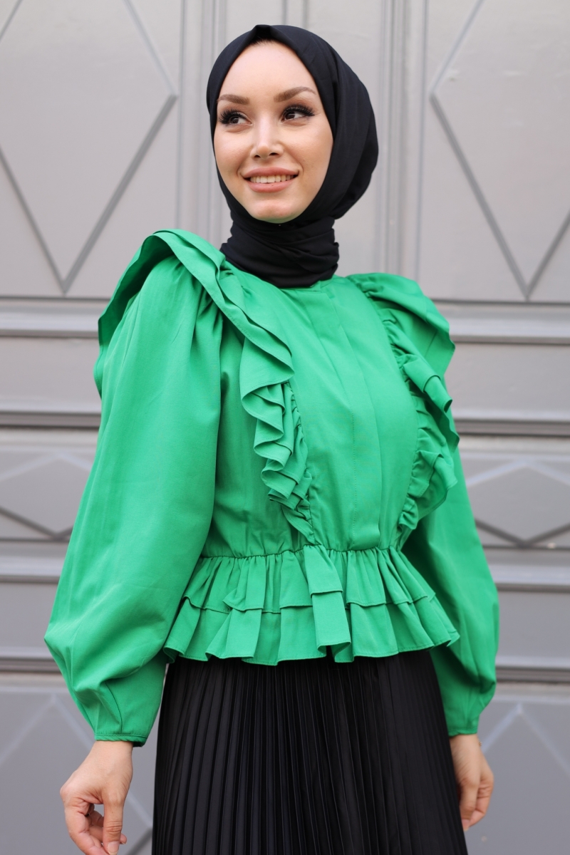 Fiyos Yeşil Gömlek