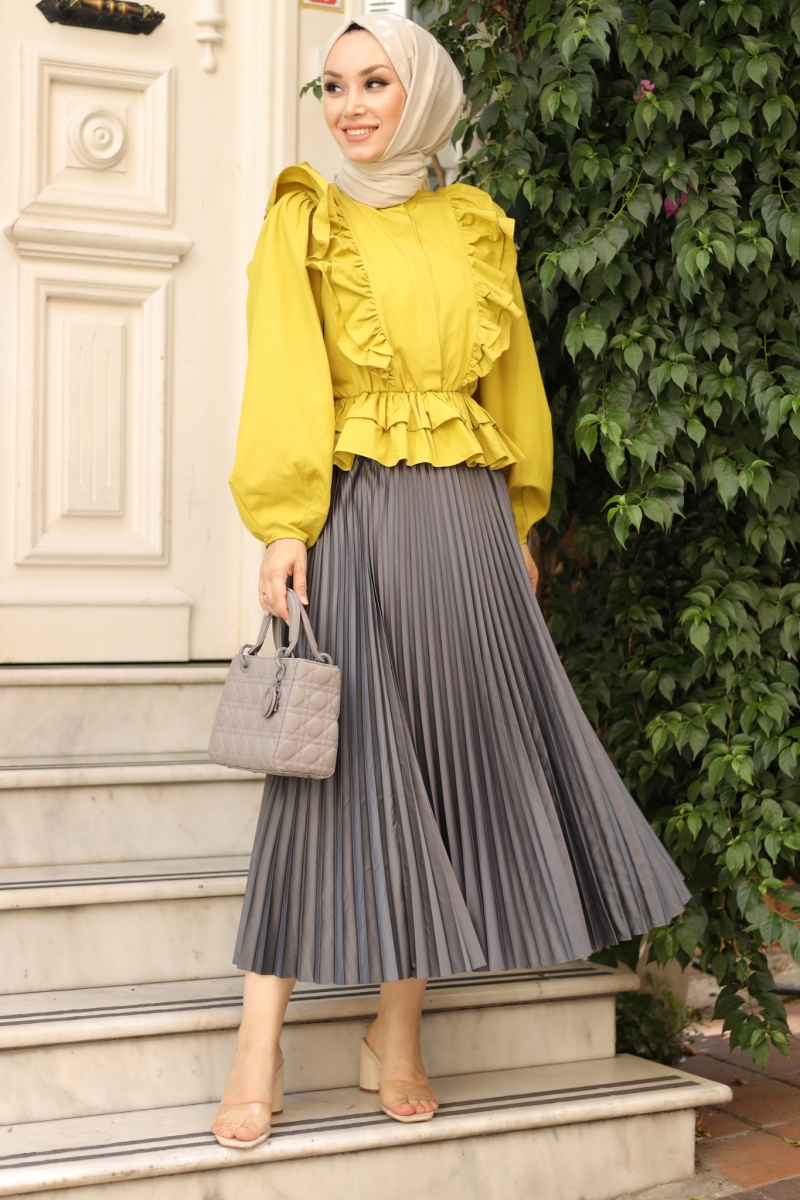 Fiyos Yağ Yeşili Gömlek