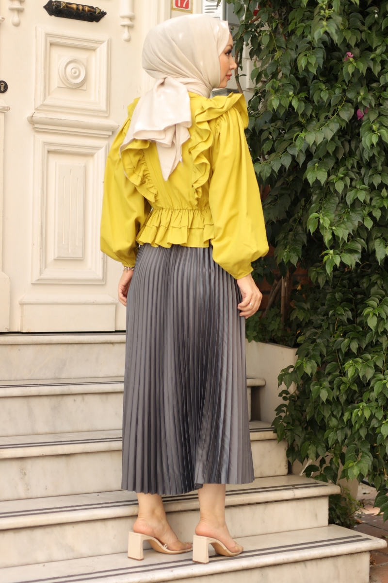 Fiyos Yağ Yeşili Gömlek