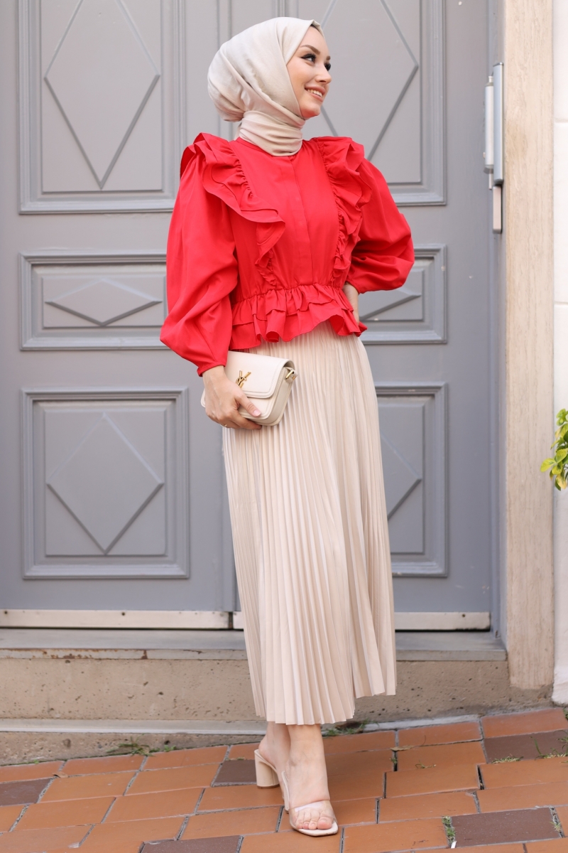 Fiyos Kırmızı Gömlek