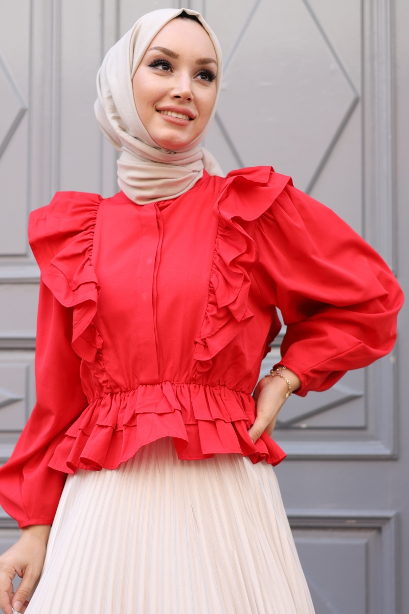 Fiyos Kırmızı Gömlek