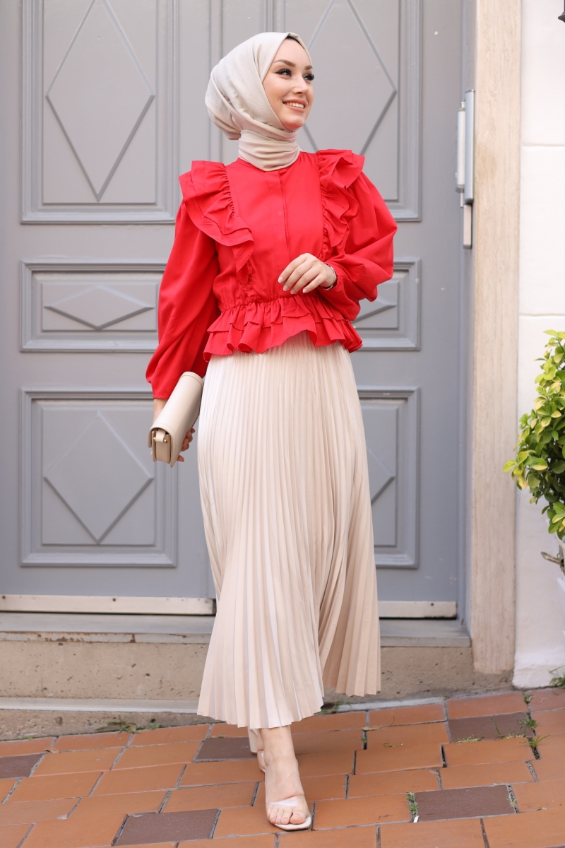 Fiyos Kırmızı Gömlek