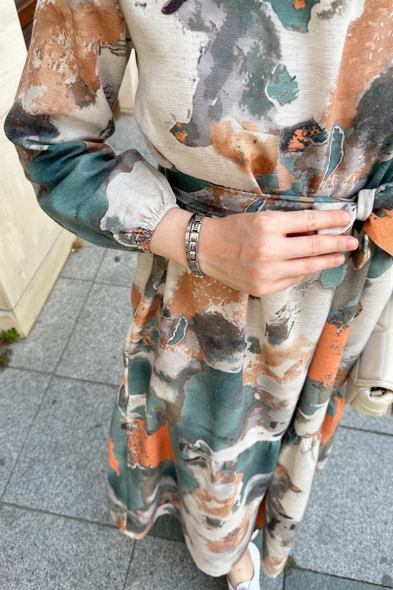 Flesya Yeşil Elbise