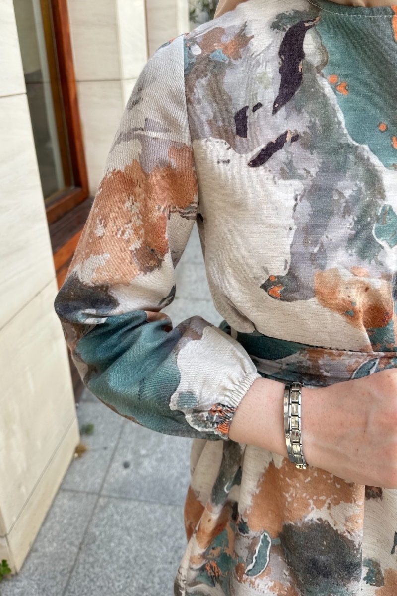 Flesya Yeşil Elbise