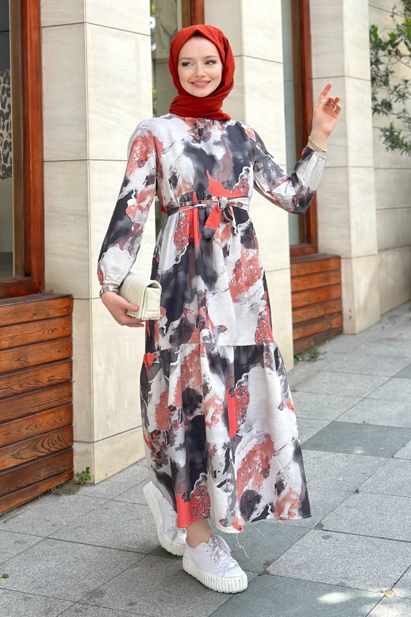 Flesya Kırmızı Elbise